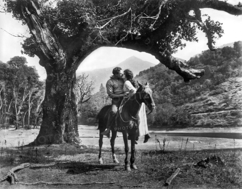 Romantic Kiss On Horseback