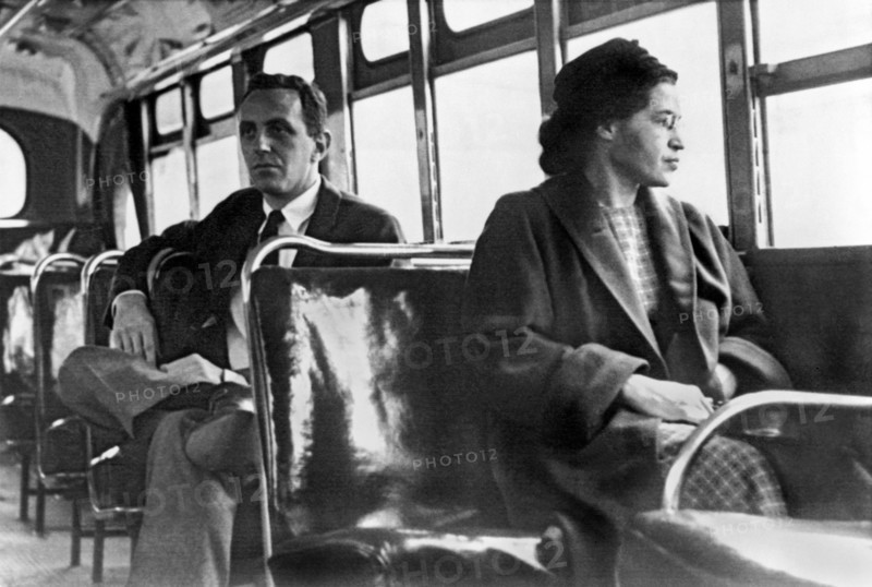Rosa Parks On Bus