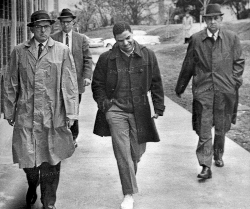 Negro Escorted To College