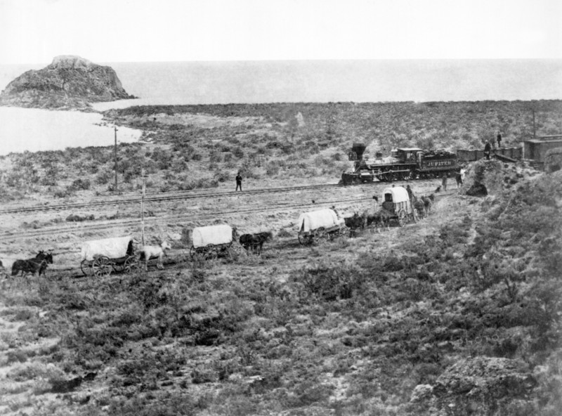 Railroad Meets Wagon Train