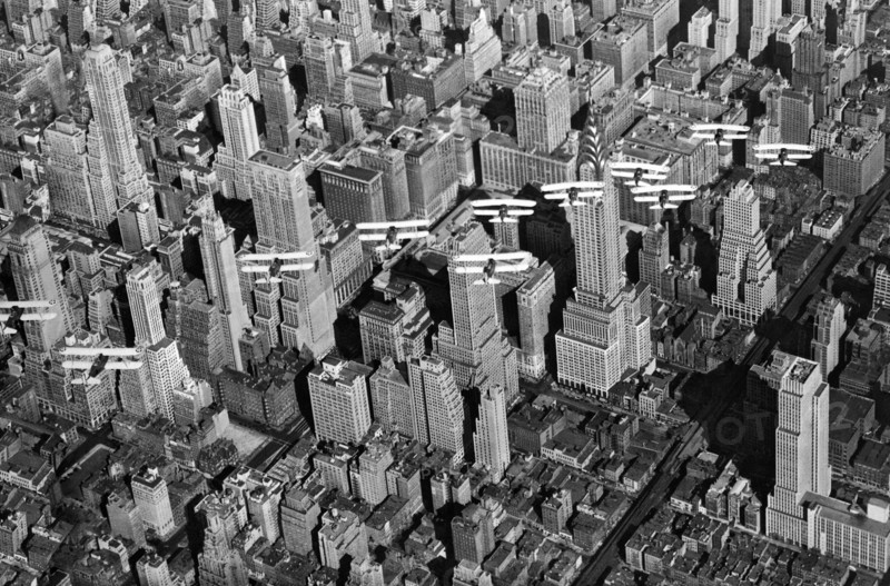 Army Air Corp over Manhattan