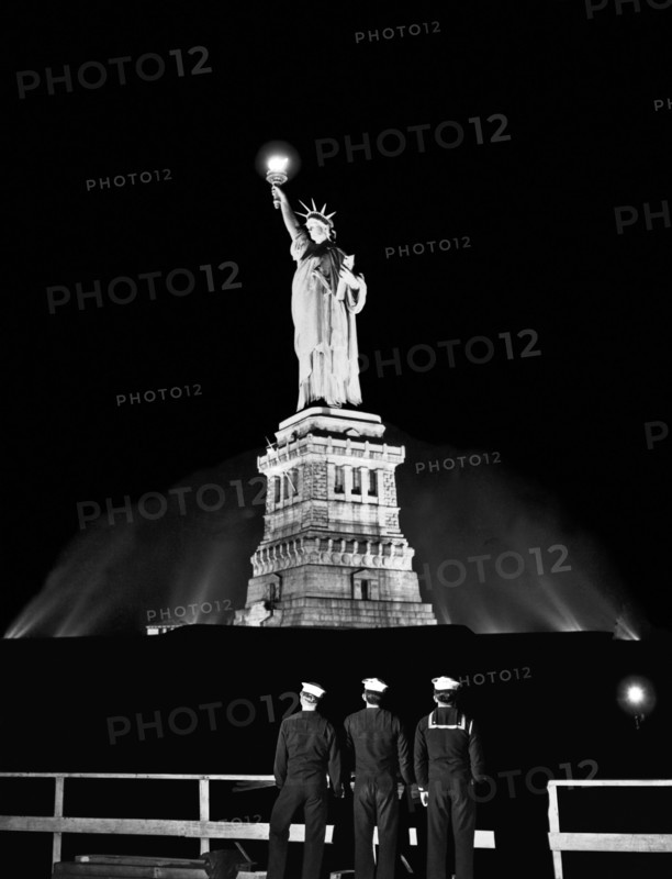 Statue of Liberty on V-E Day