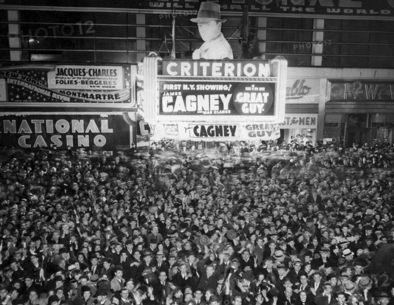 Times Square Election Crowds