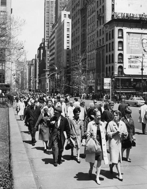 Pedestrians In New York