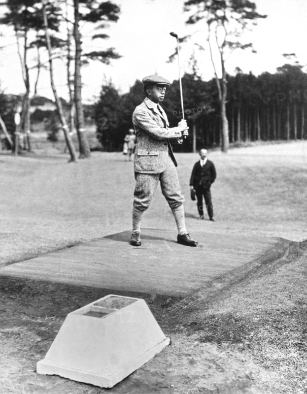Prince Hirohito Golfing