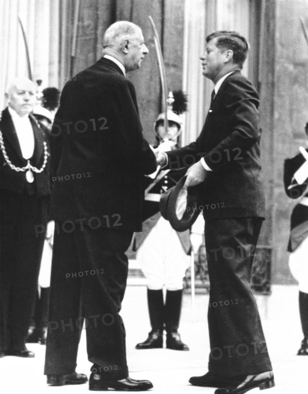 Kennedy & de Gaulle Meet