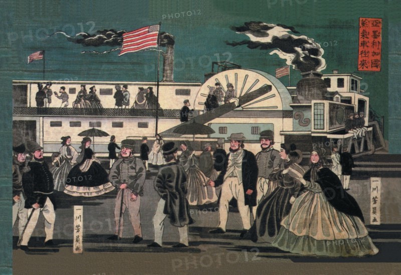 American Steamship in Harbor 1861