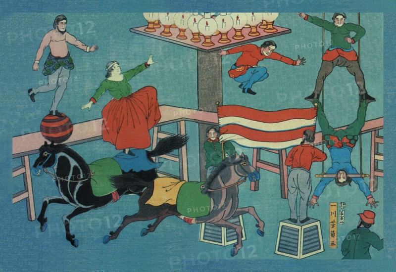 Foreign Circus in Yokohama 1864