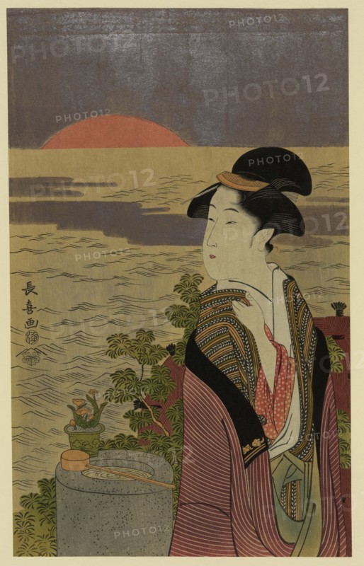 Sun rises on a Beautiful Woman 1800