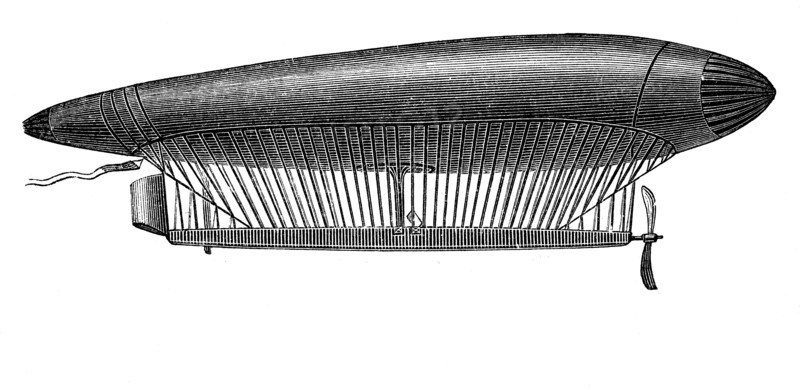 The steerable airship by ch. renard and a krebs