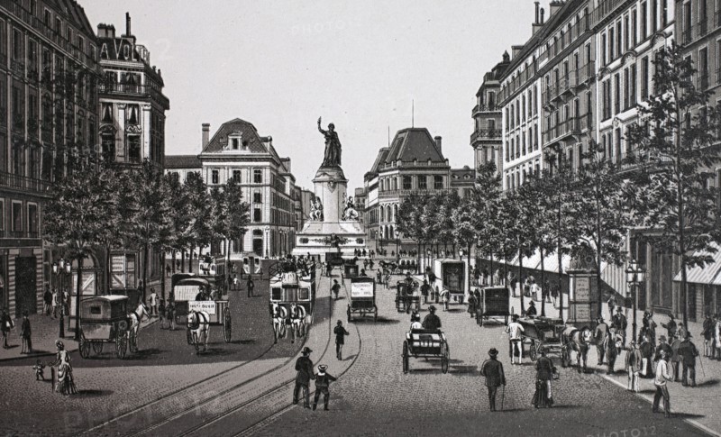 Paris, la place de la republique