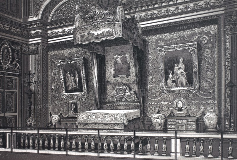 Versailles, chambre er lit de louis 14