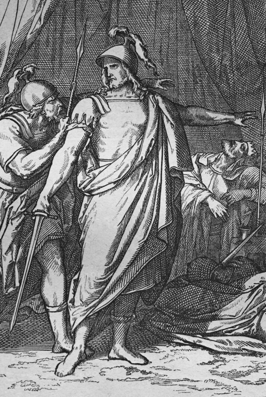 David protects saul