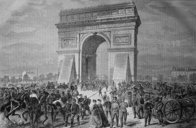 At the arc de triomphe