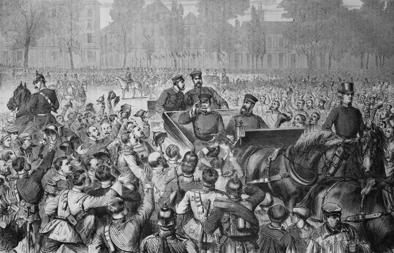 Arrival of king wilhelm i