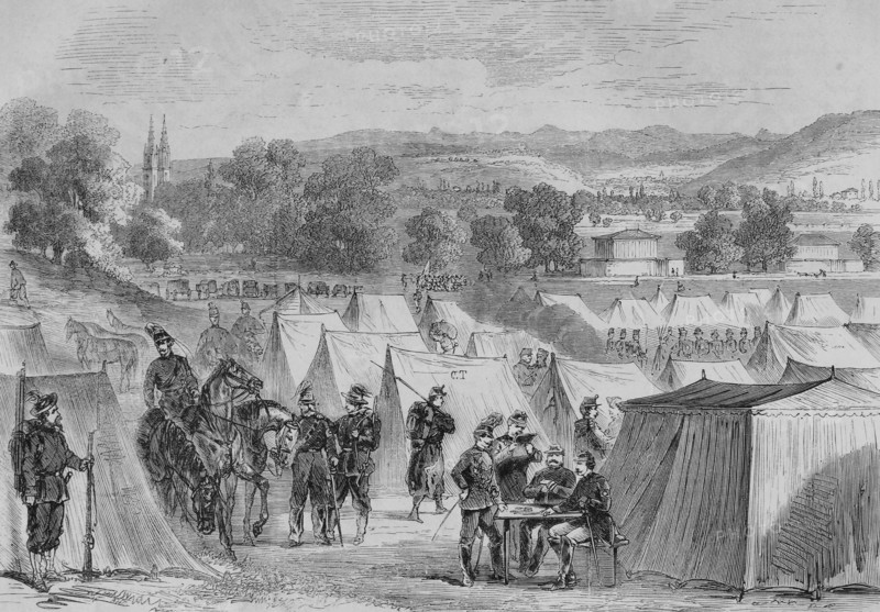 Swiss camp on bruderholz hill