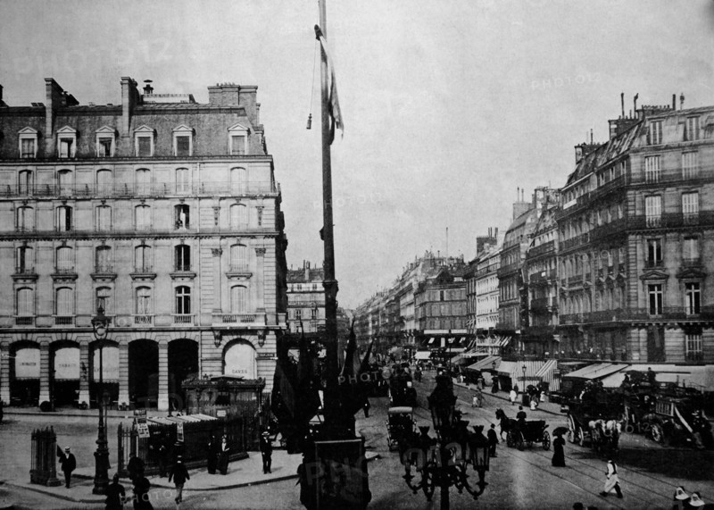 Rue saint-lazare in paris