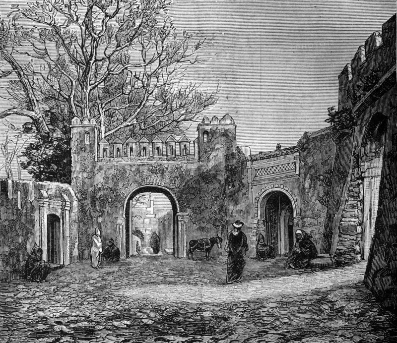 Gates to the bazar in tangier