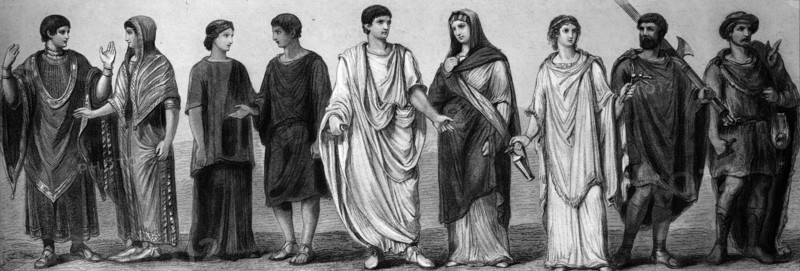 Fashion, costumes from ancient times