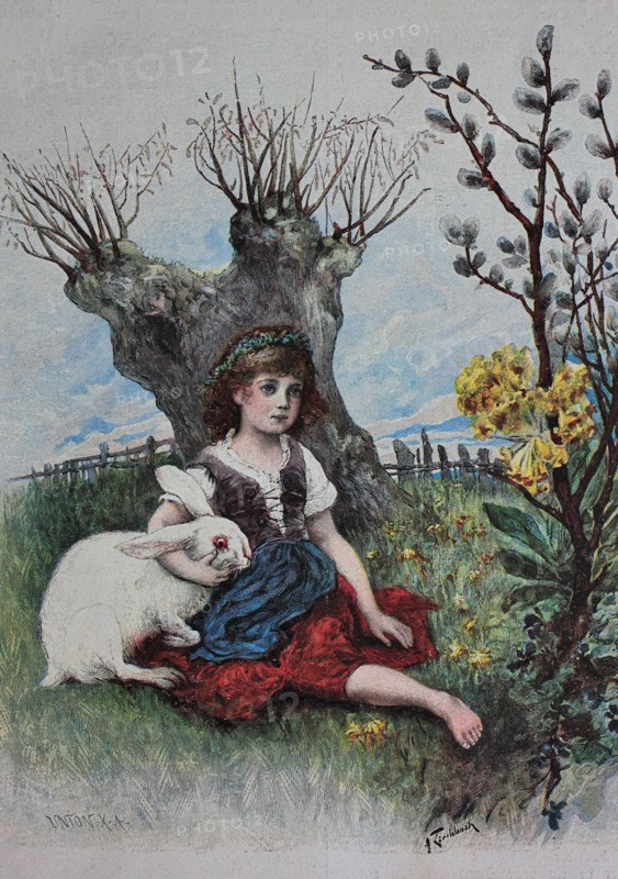Girl with bunny