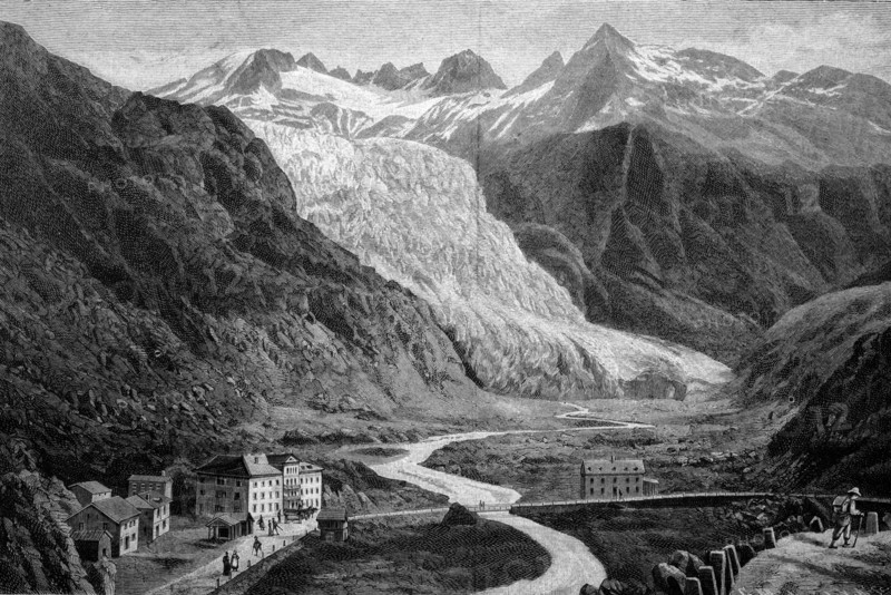 Rhone glacier, valais
