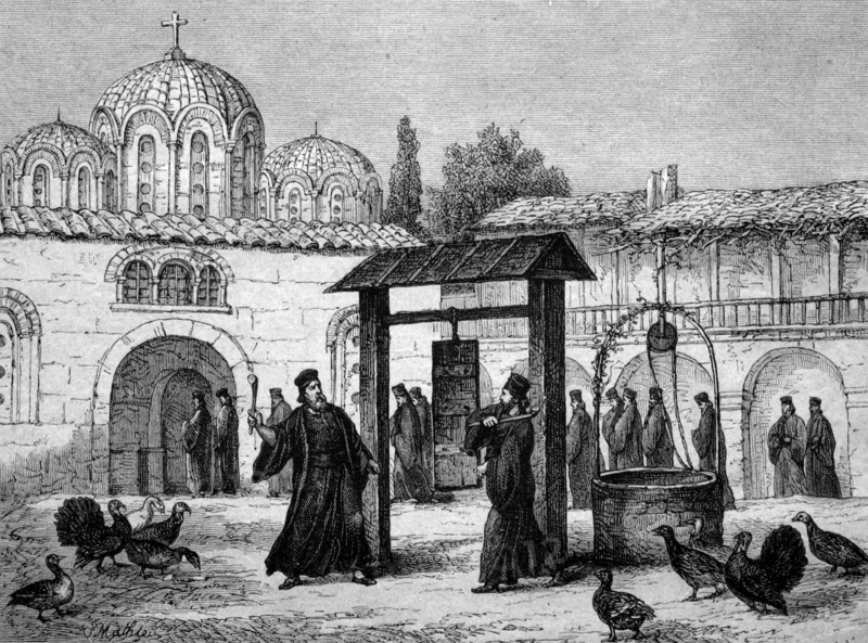 At the greek monastery of stiris, greece