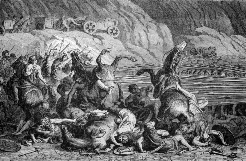 Greek-macedonian phalanx battle formation