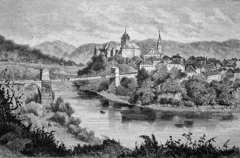 Schloss elbogen castle in egertal valley