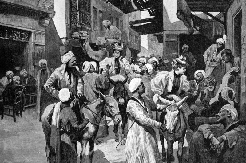 Street traders in cairo