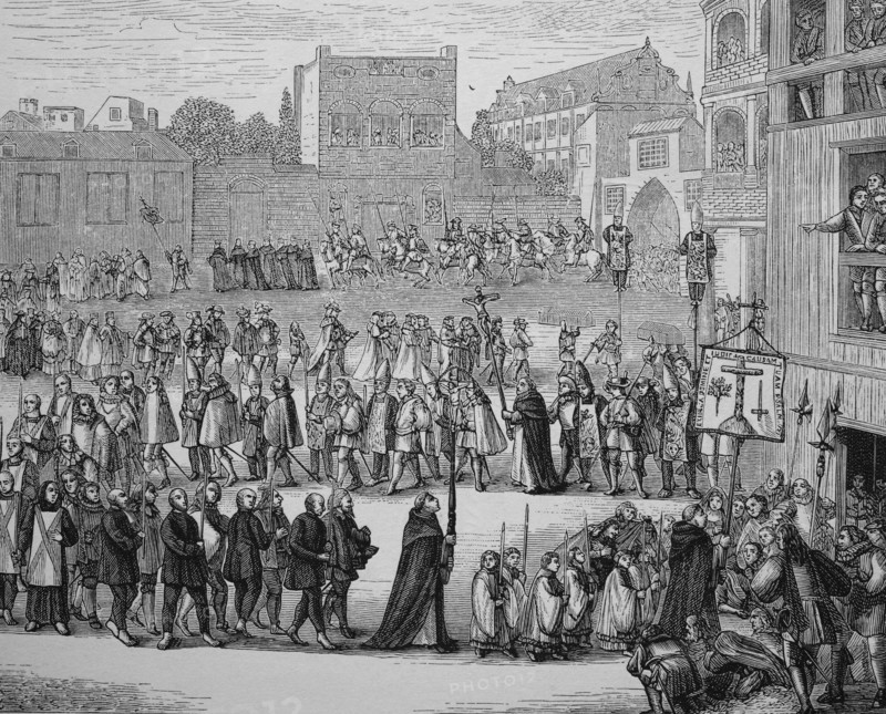 Procession of a auto-da-fe