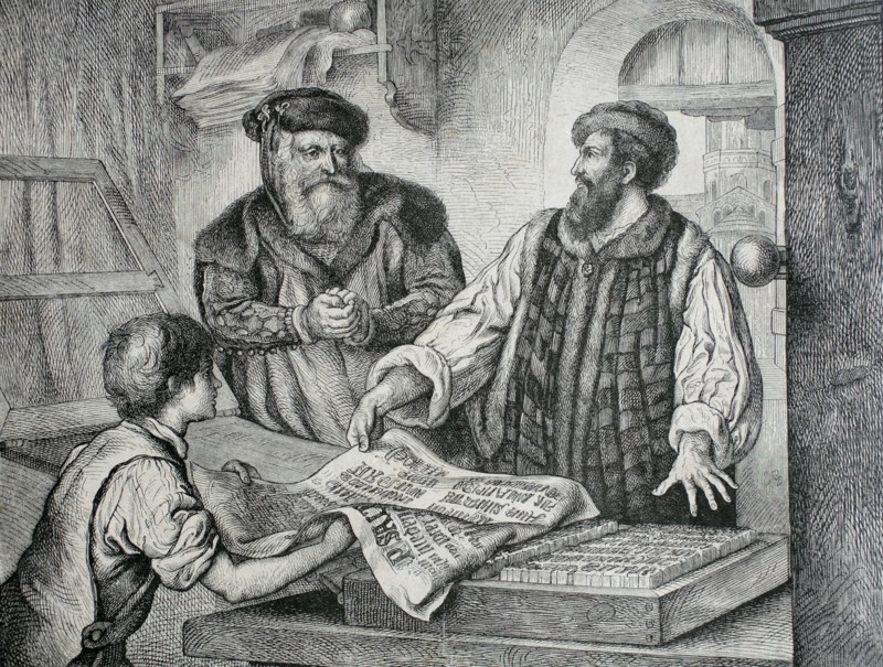 Gutenberg printing