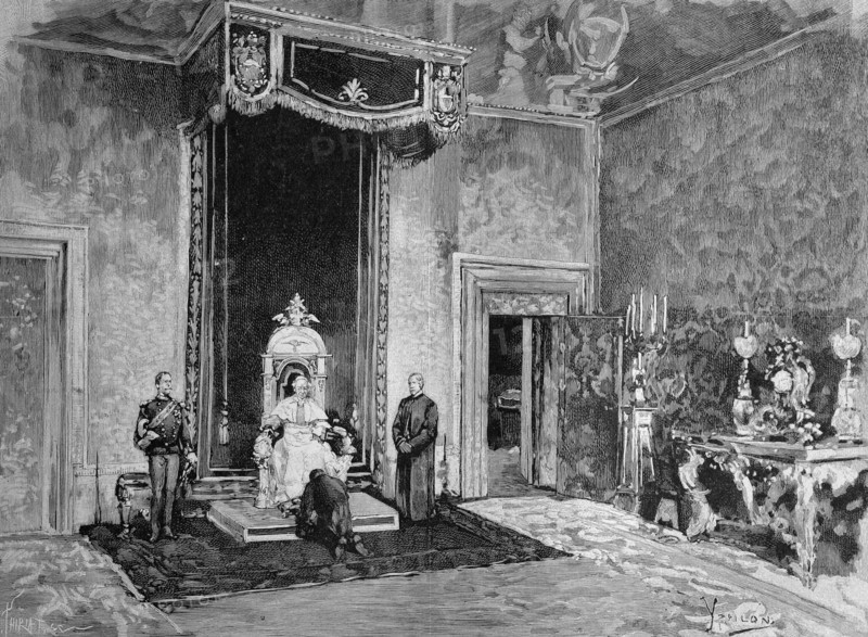 Audience with pope leo xiii