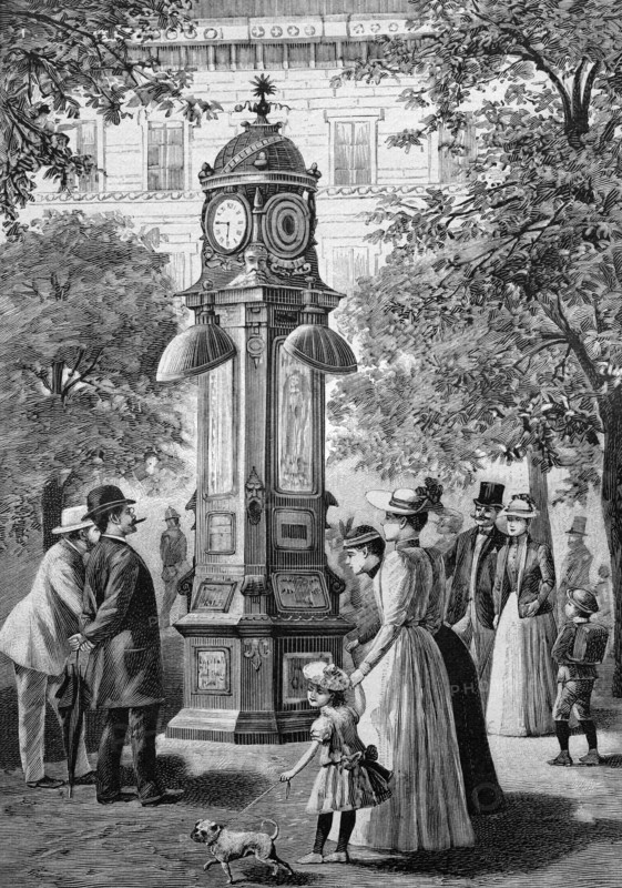 Urania clock column