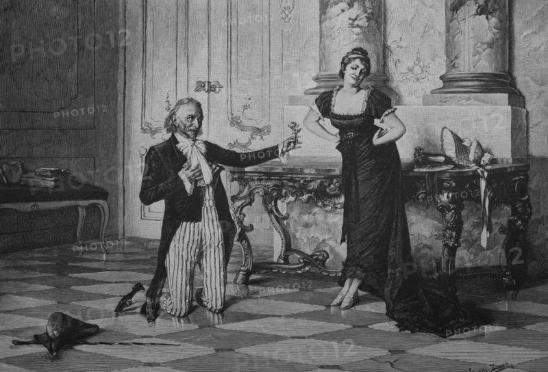 Man proposing to a woman