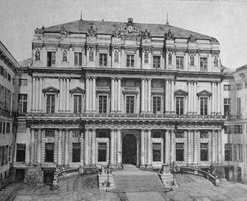 The palazzo ducale in genoa,