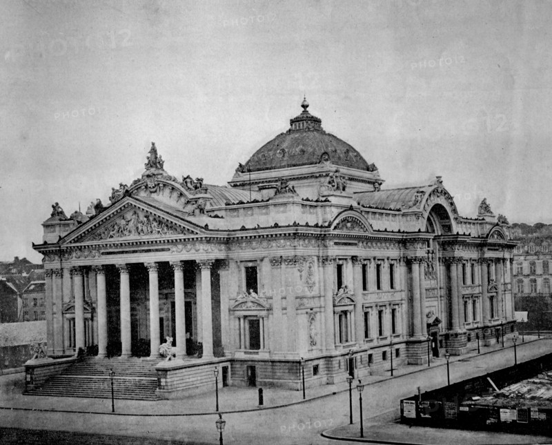 Palais de la bourse, stock exchange, brussels