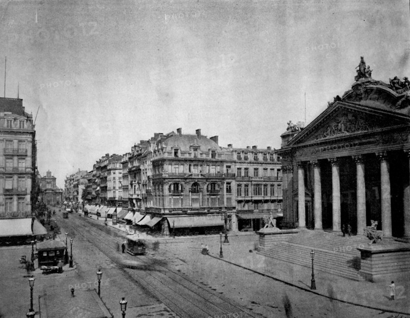 Le boulevard anspach in brussels