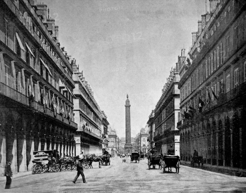 rue castiglione street, paris