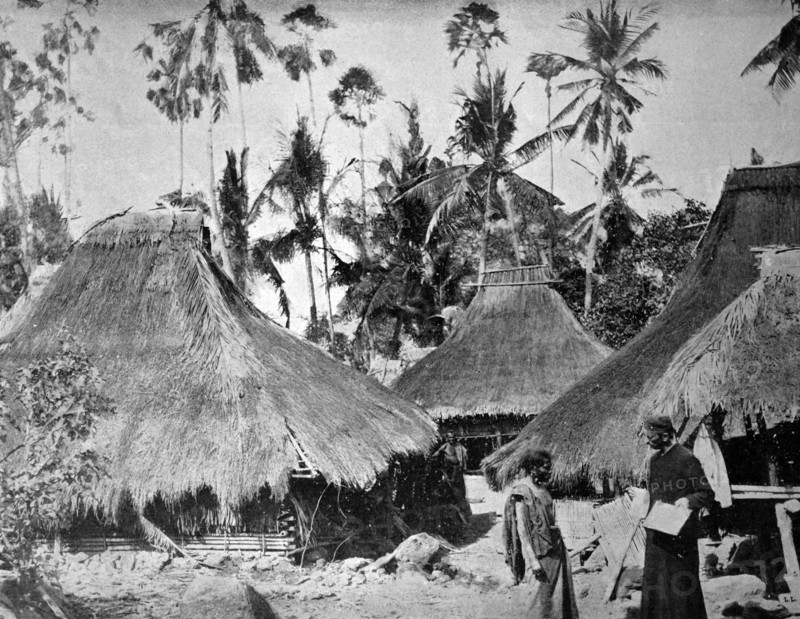 Village of lewolere, ile de flores