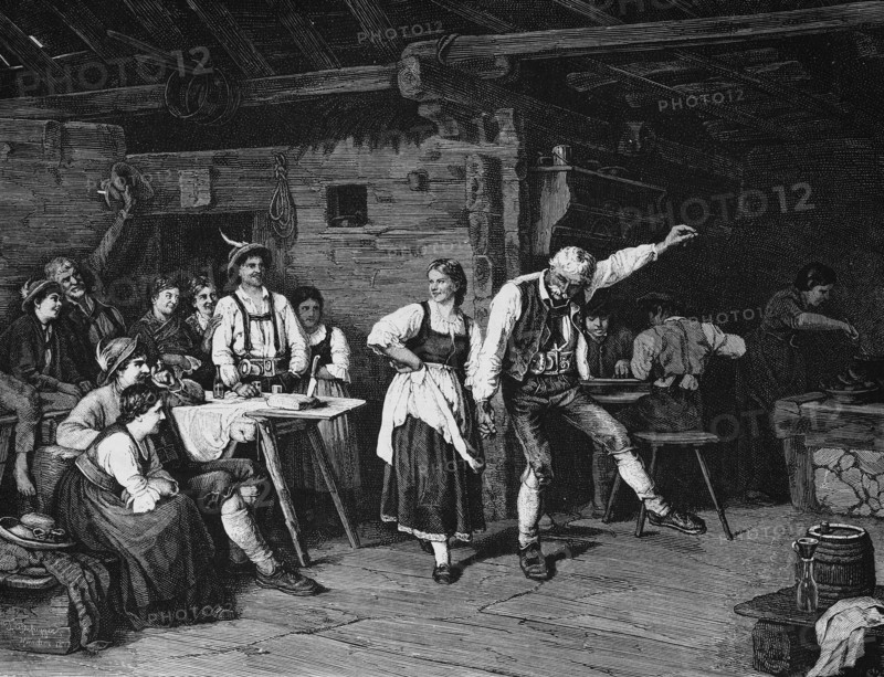 Dance at the mountain hut