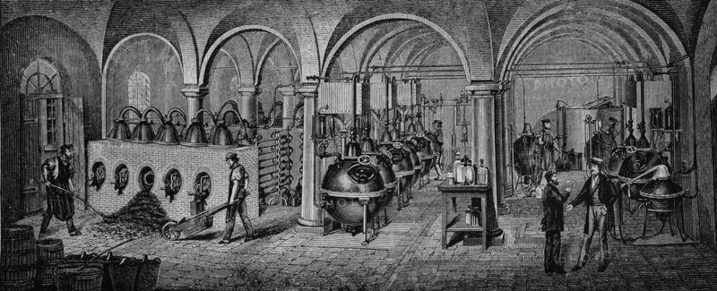 Factory of essential oils and essences