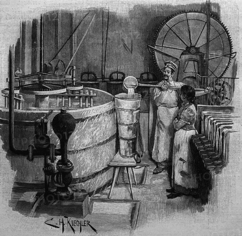 At the paste mill