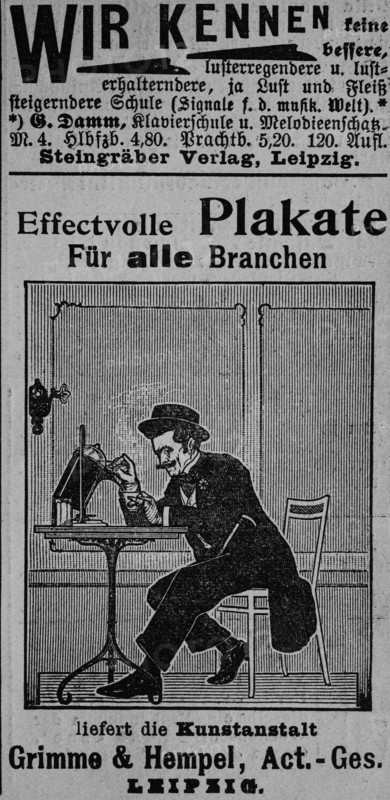 Advertising in the year 1890