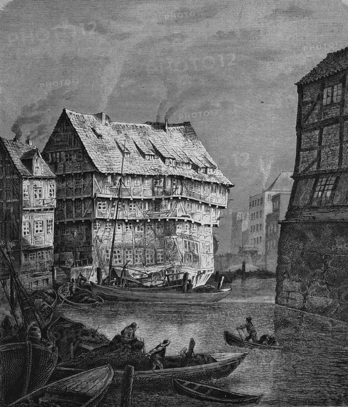Town canal, waterway