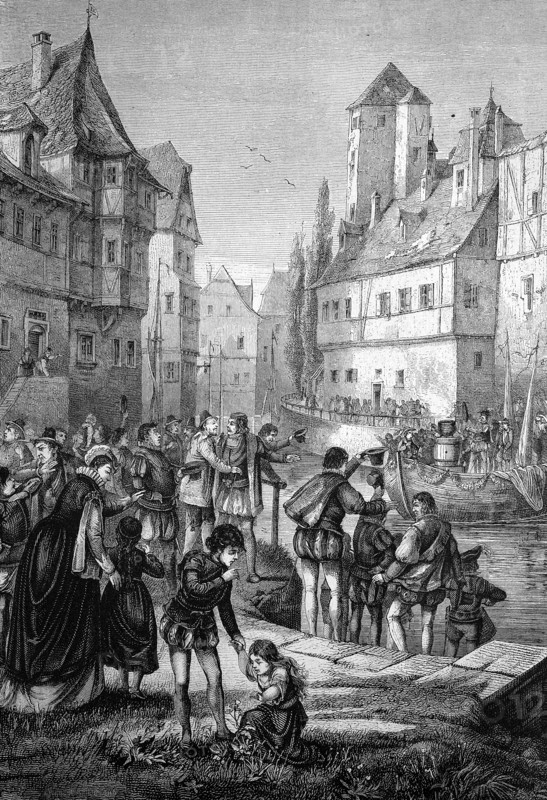 Arrival of breitopfes