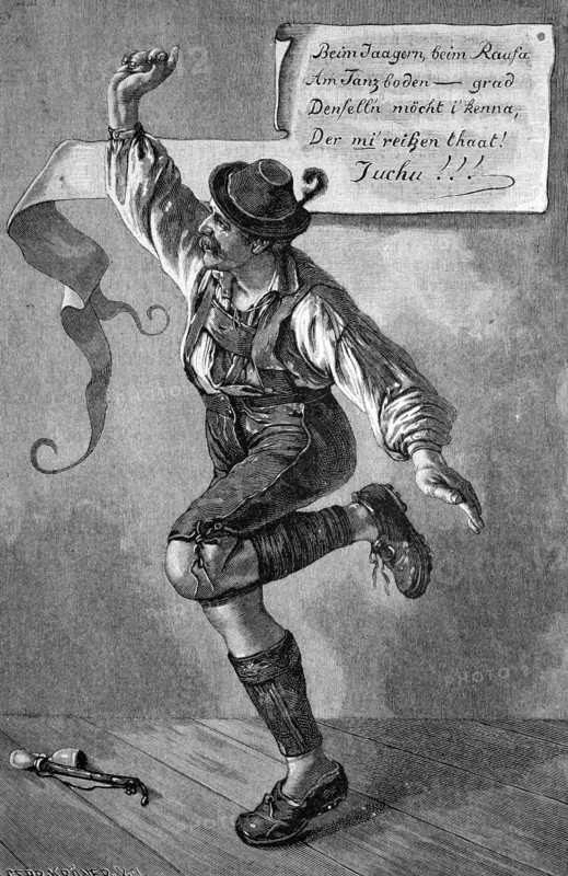 Traditional austro-bavarian folk dance