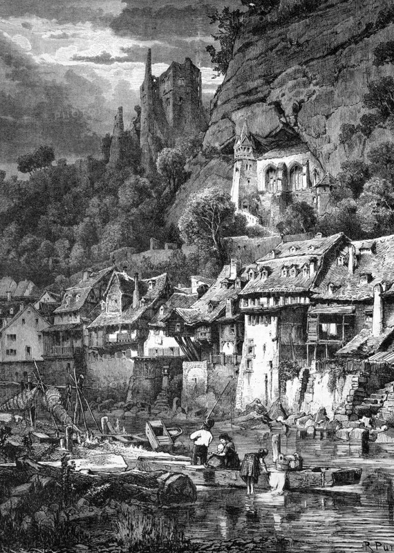Oberstein on the nahe river
