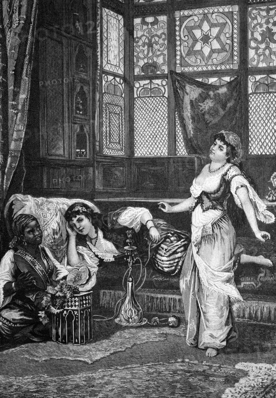 In a harem in arabia