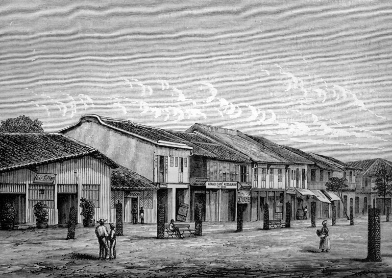 Typical street in saigon,