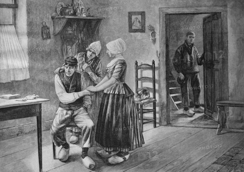 Reconciliation scene,
